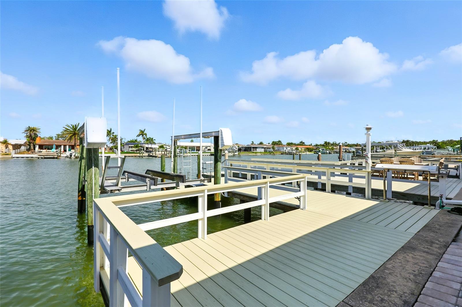 Bring your boat!  The private composite dock and boatslip is equipped with electric, water, and a fish cleaning station. - 545 BOCA CIEGA POINT BLVD N, ST PETERSBURG