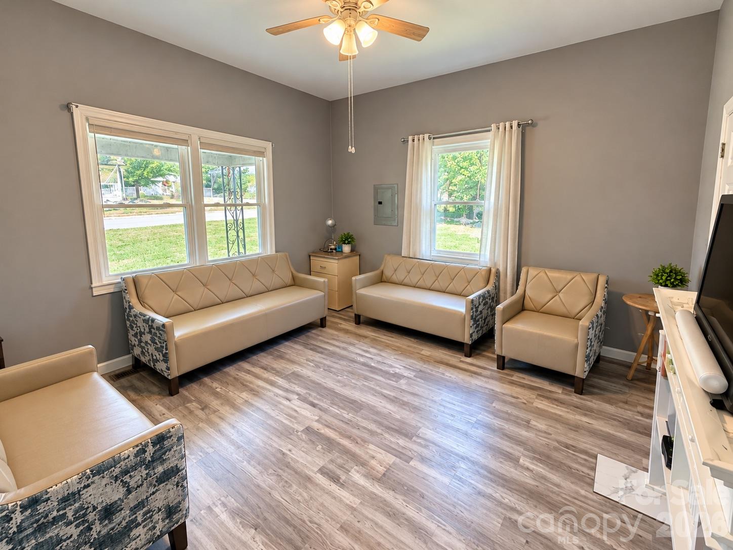 Living Area - picture has been virtually edited for lighting and staging purposes - 745 6th Avenue SW, Hickory