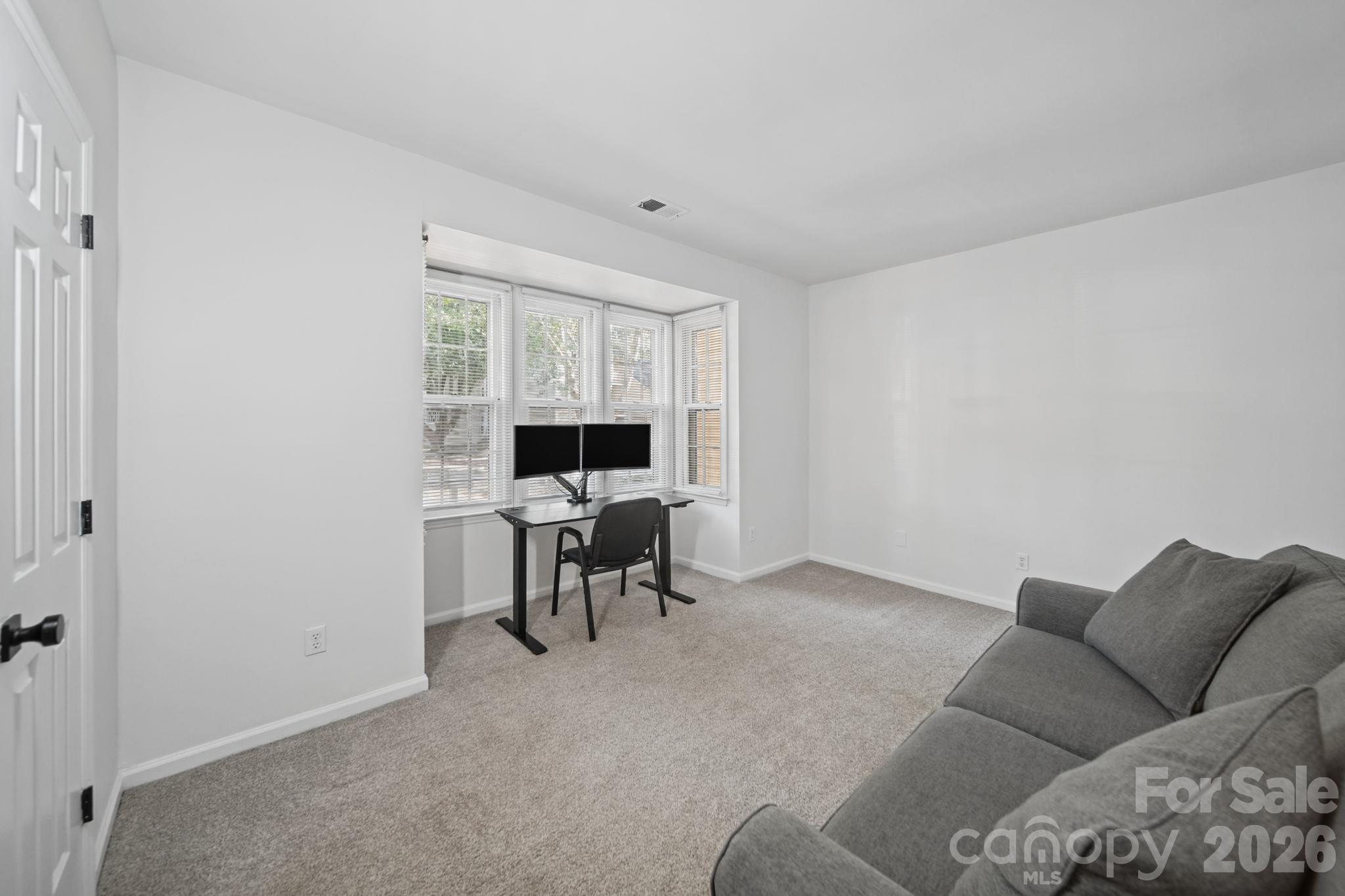 Secondary Bedroom with large, recessed window area - 3302 Selwyn Farms Lane, Charlotte
