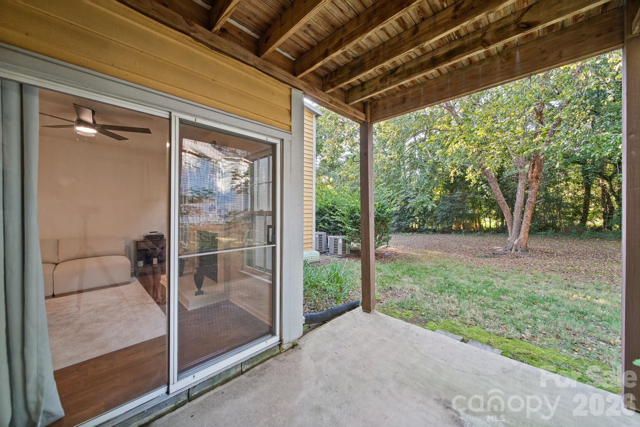Patio off Living Room - 3302 Selwyn Farms Lane, Charlotte