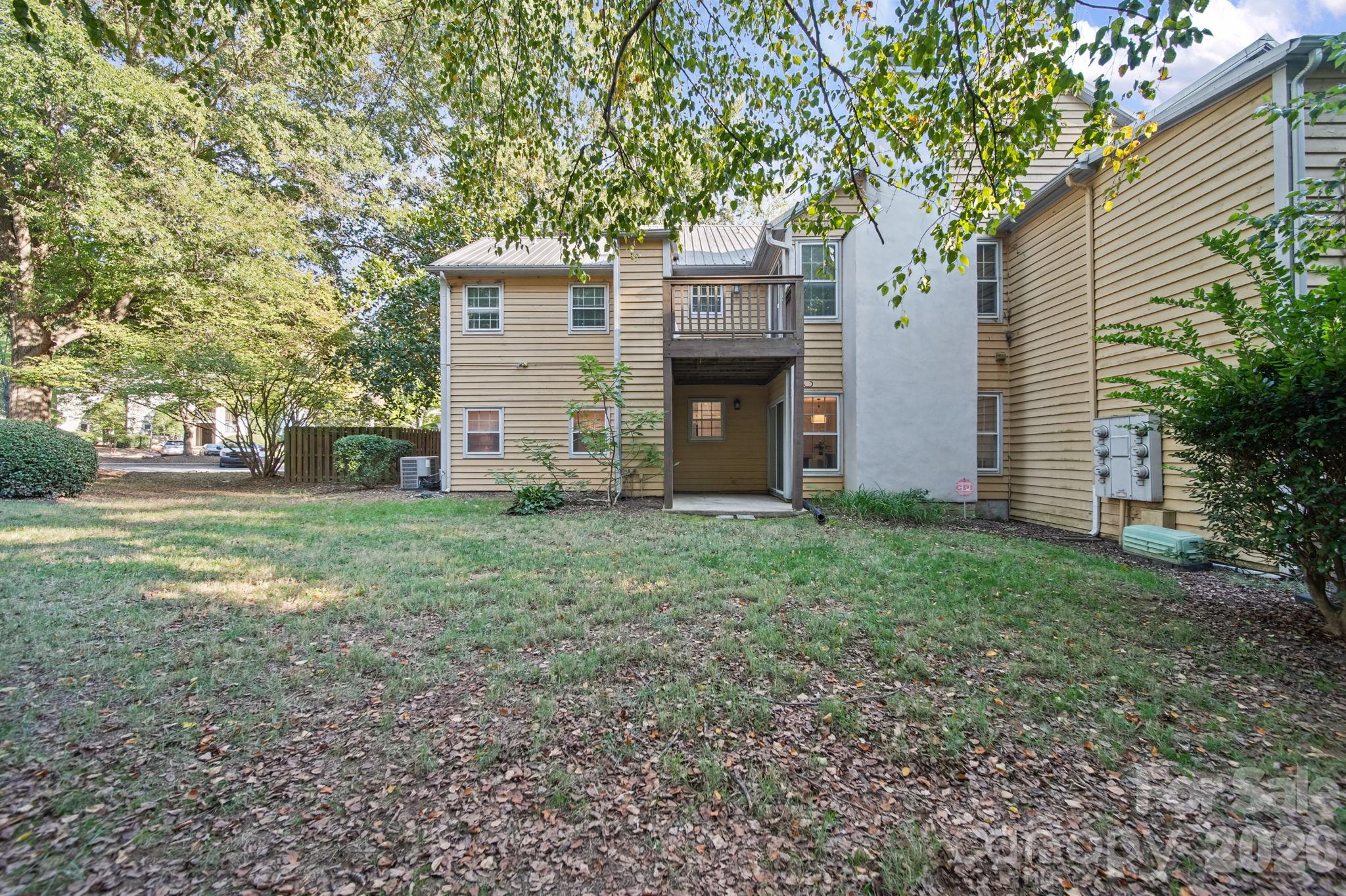 Rear view of patio - 3302 Selwyn Farms Lane, Charlotte