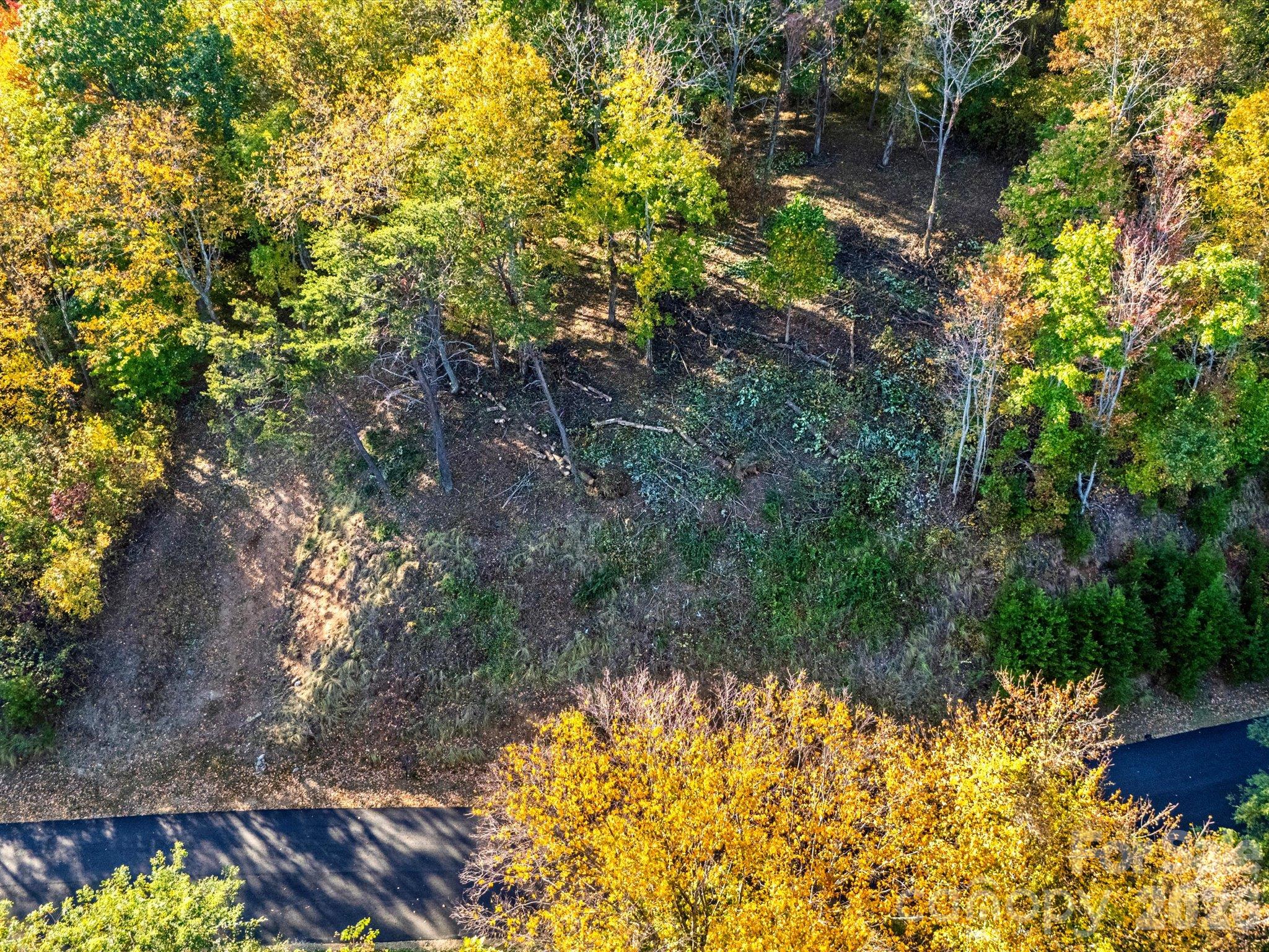 Drone view of the building site - 42 High Rock View Drive, Canton
