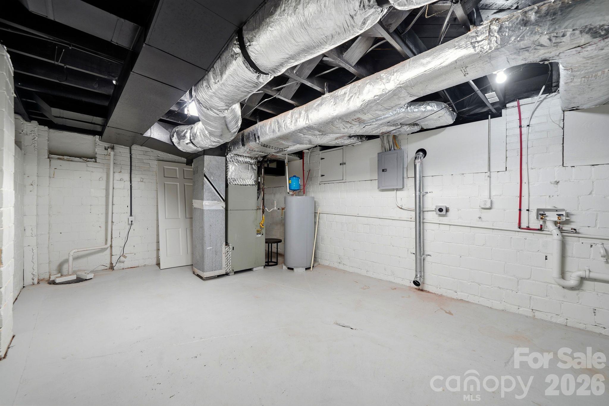 Basement-Washer/Dryer hook ups - 1307 S Kings Drive, Charlotte