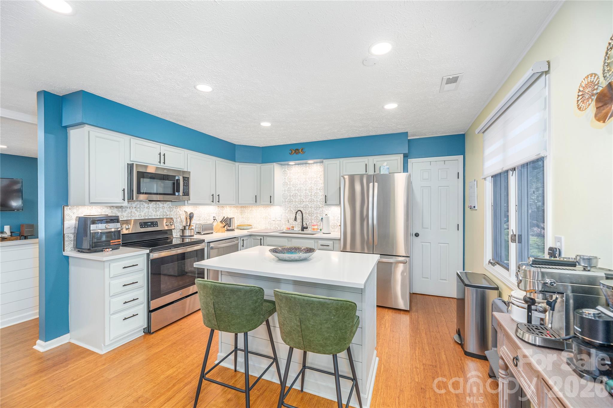 Open kitchen with large pantry! - 330 Woody Lane, Asheville