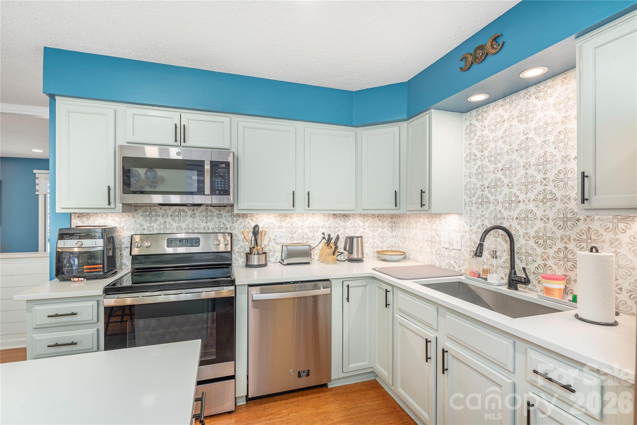 Renovated space with plenty of counter space and island - 330 Woody Lane, Asheville