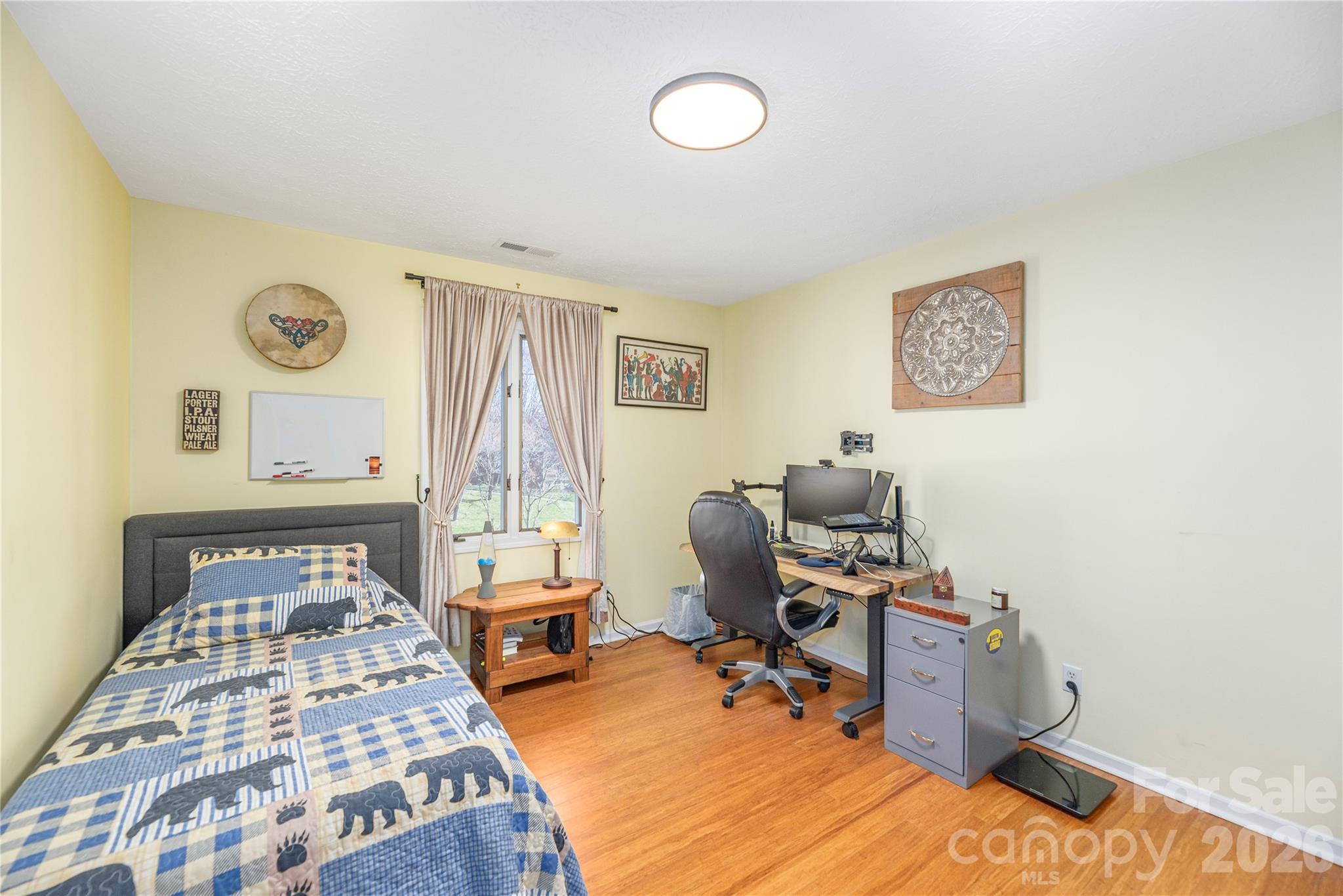 Guest bedroom on main level - 330 Woody Lane, Asheville