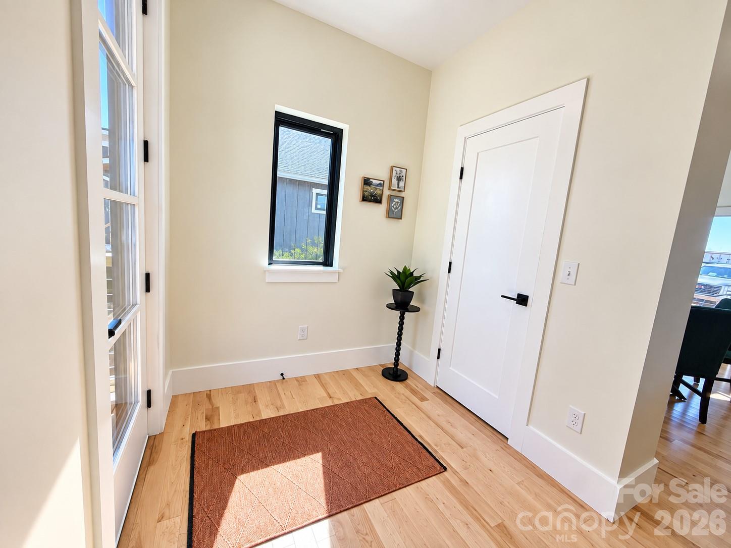 Entry way with large coat closet - 3 Locust Street, Asheville