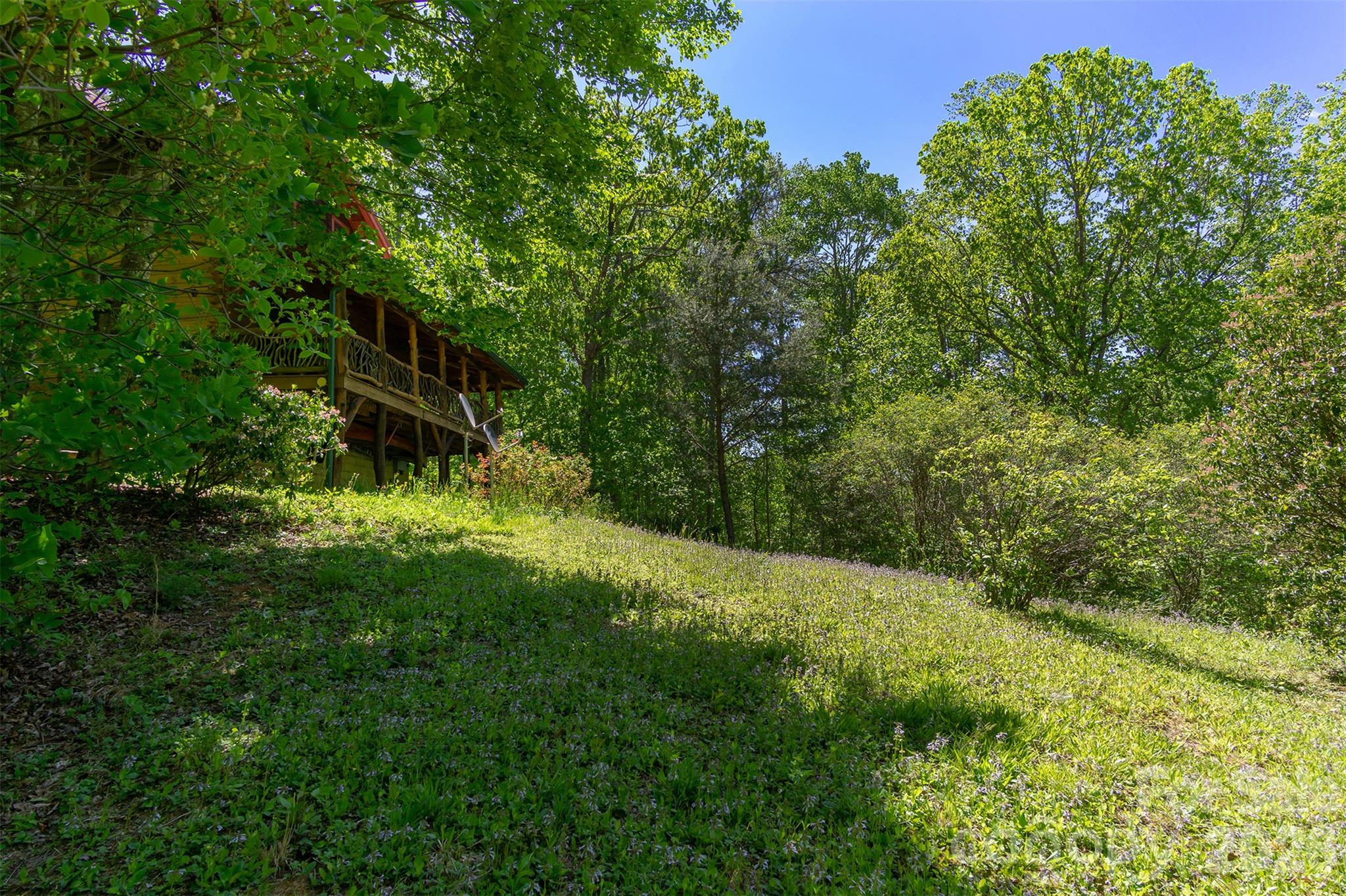Open green space in front yard - 171 Camp Elliott Road, Black Mountain