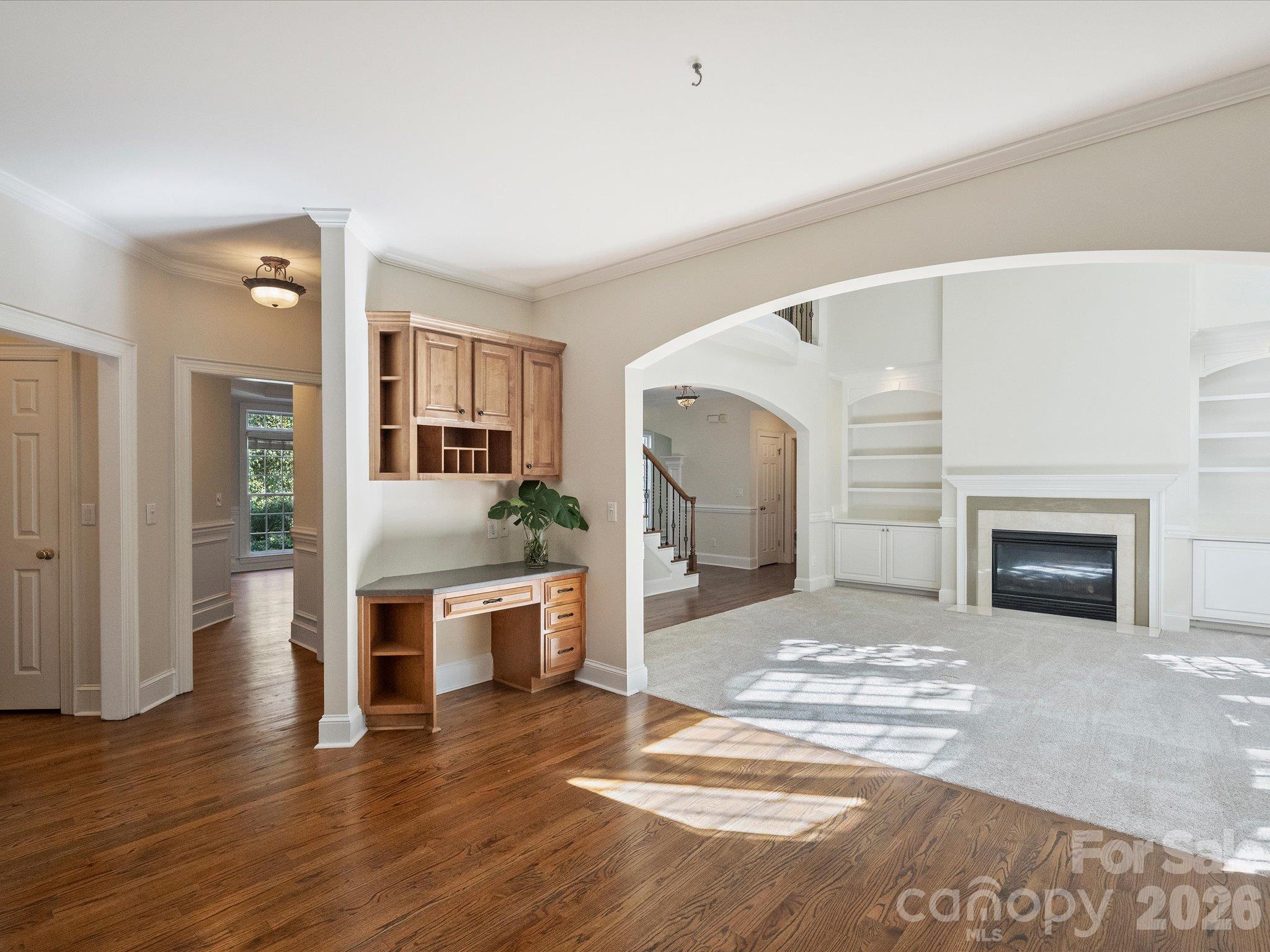 Kitchen opens to great room - 7705 Stonehaven Drive, Waxhaw