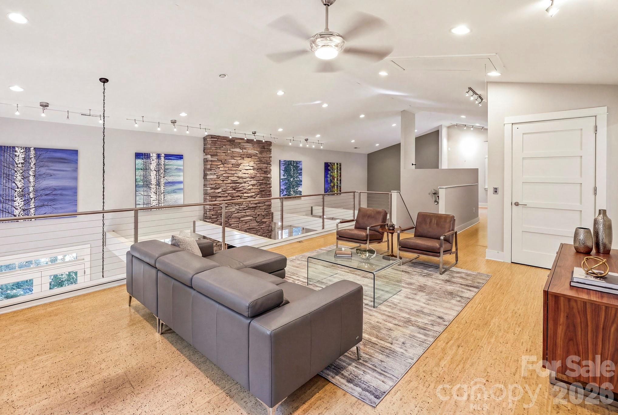 loft area virtually staged - 167 Trails End, Lake Lure