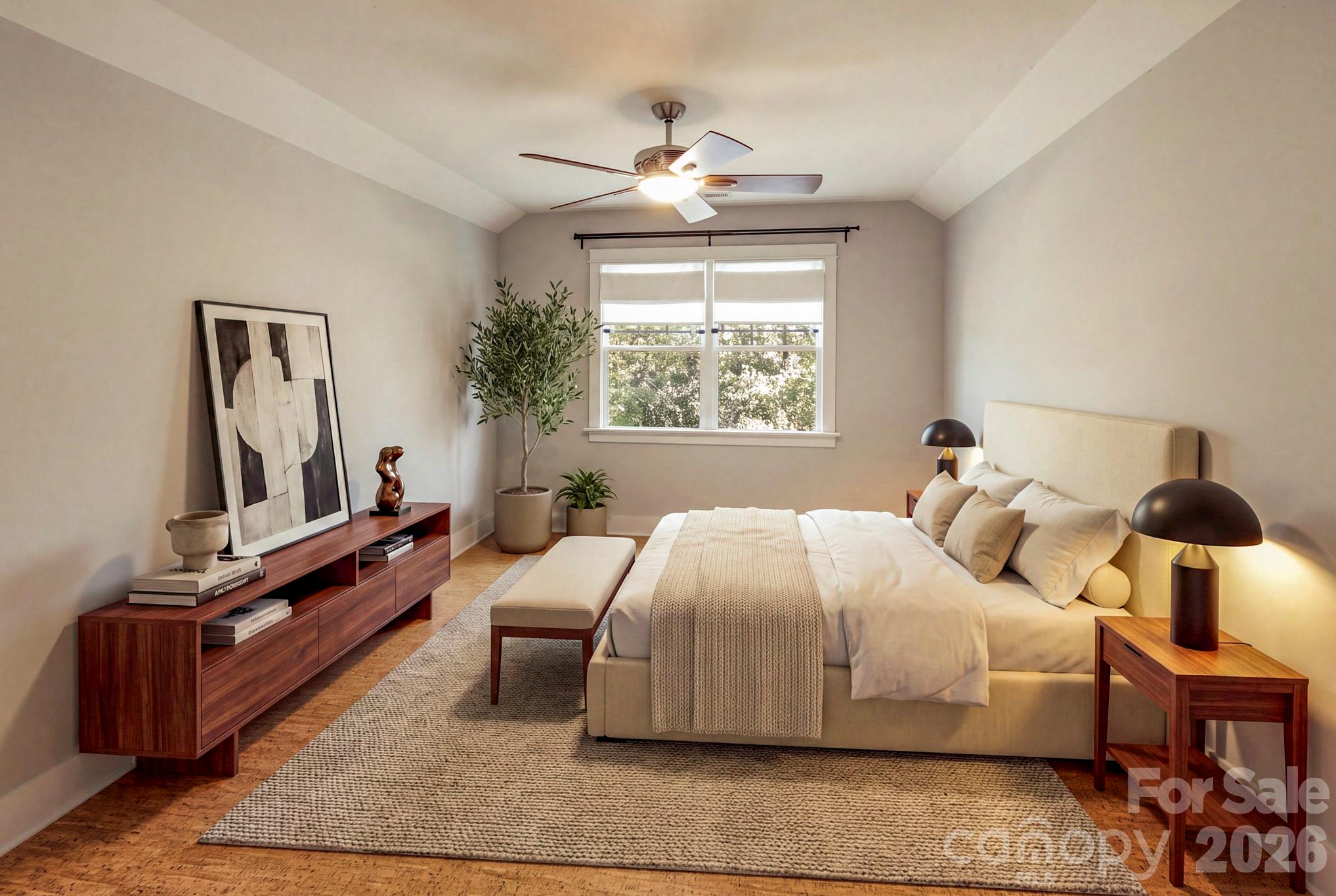 Upper bedroom virtually staged - 167 Trails End, Lake Lure