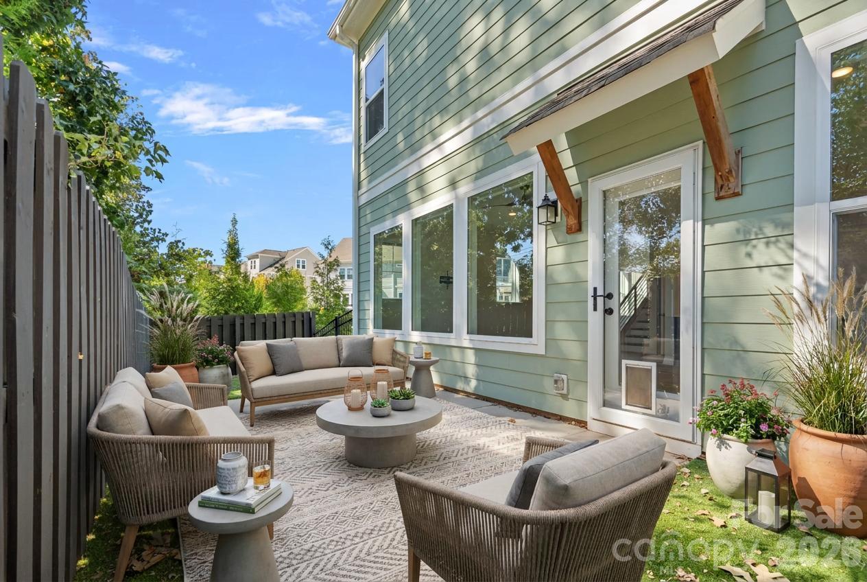 Virtually Staged Patio - 9051 Charles Francis Lane, Cornelius