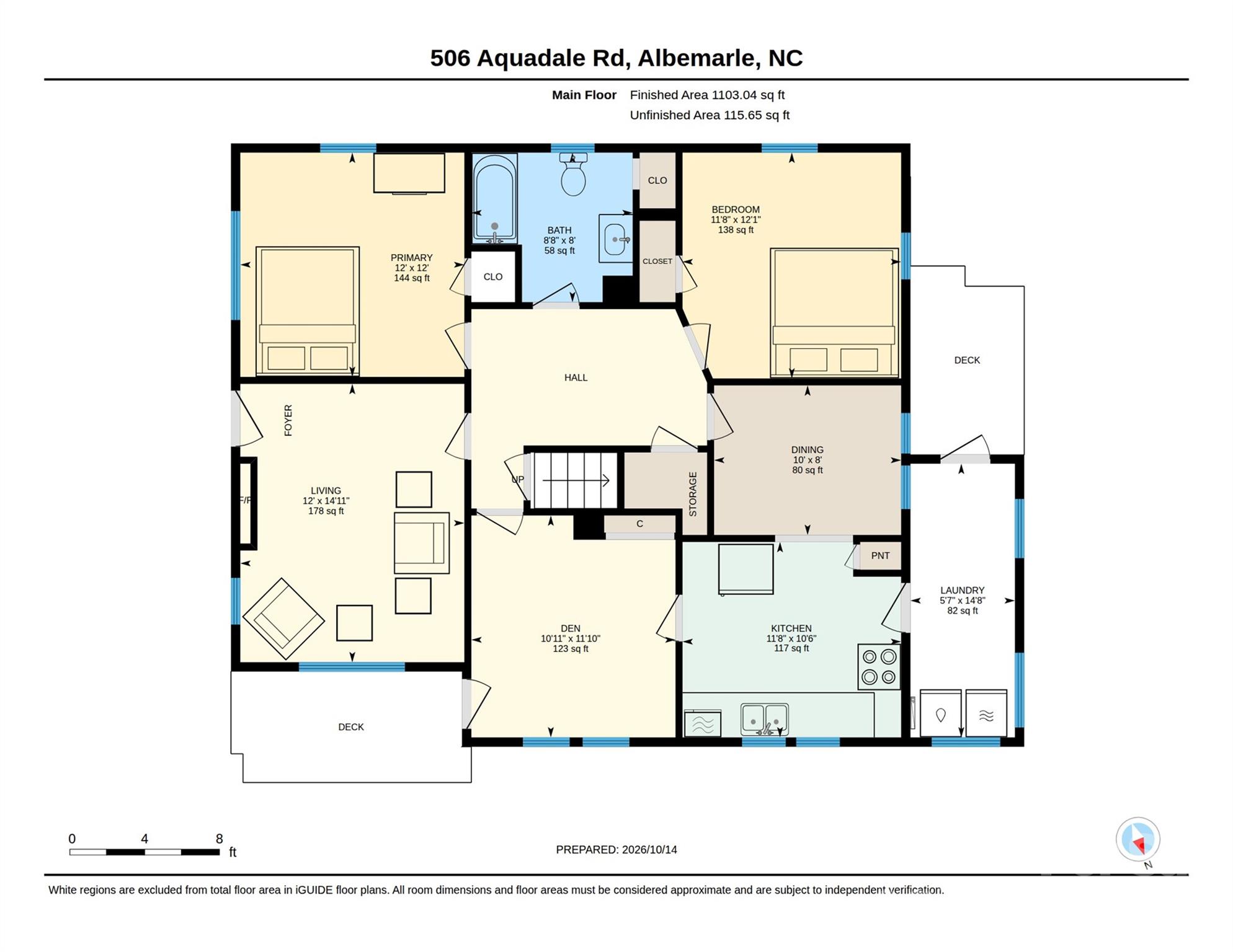 Main Level (Floor Plan) - 506 Aquadale Road, Albemarle