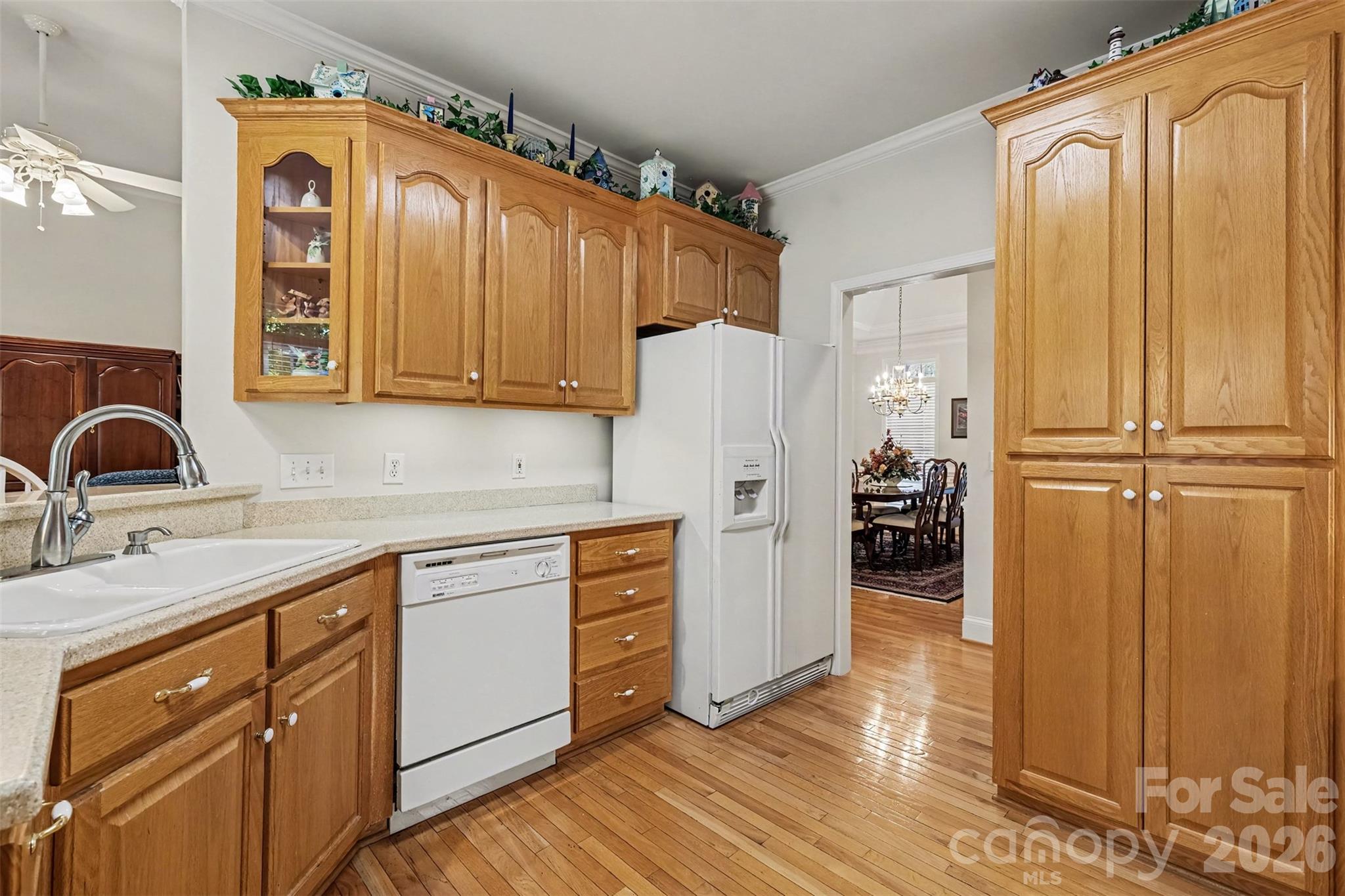 Kitchen is bright and meticulously maintained. Beautiful Wood Flooring. - 8412 Locksley Drive, Harrisburg
