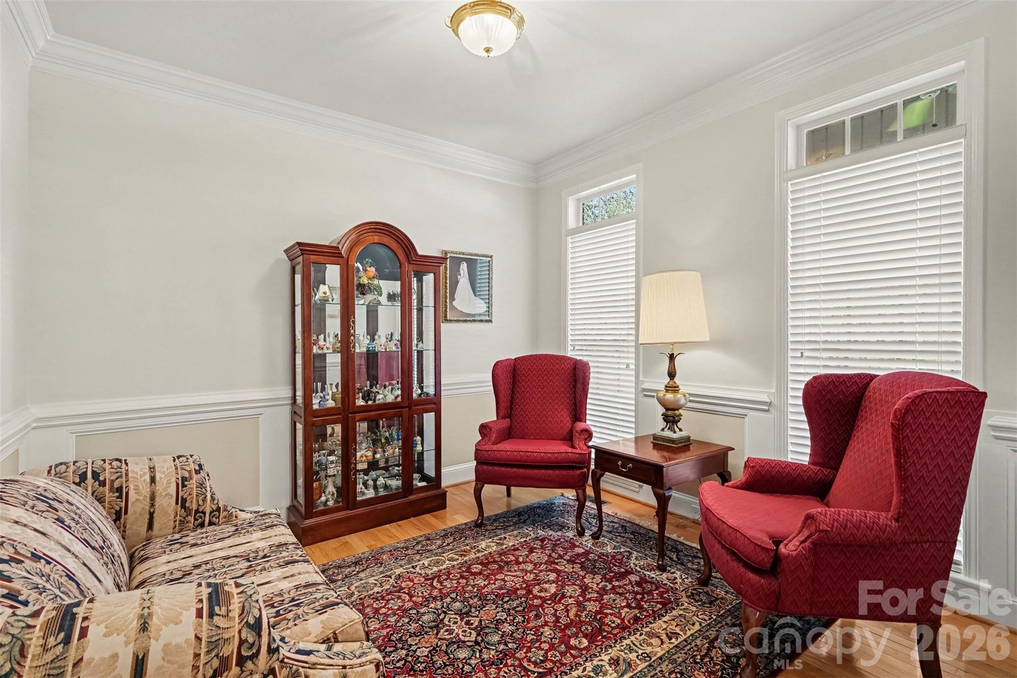 Study has beautiful wood flooring, neutral paint and transom windows provide lots of natural lighting. - 8412 Locksley Drive, Harrisburg