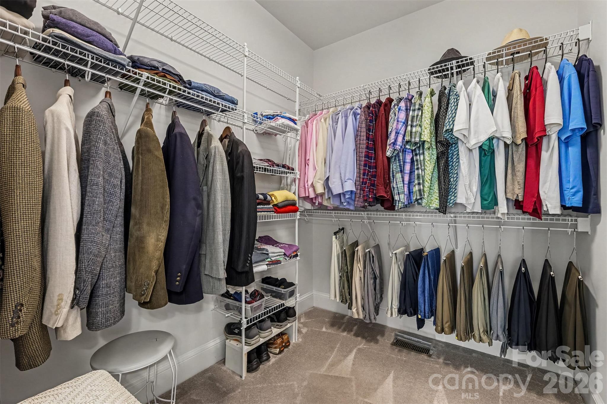 Primary Walk in Closet has room for EVERYTHING!! - 8412 Locksley Drive, Harrisburg