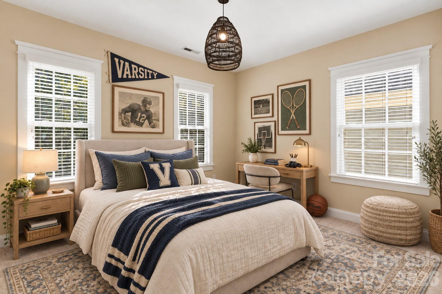 Guest Bedroom 2 virtually staged for inspiration - 882 Promenade Walk, Fort Mill