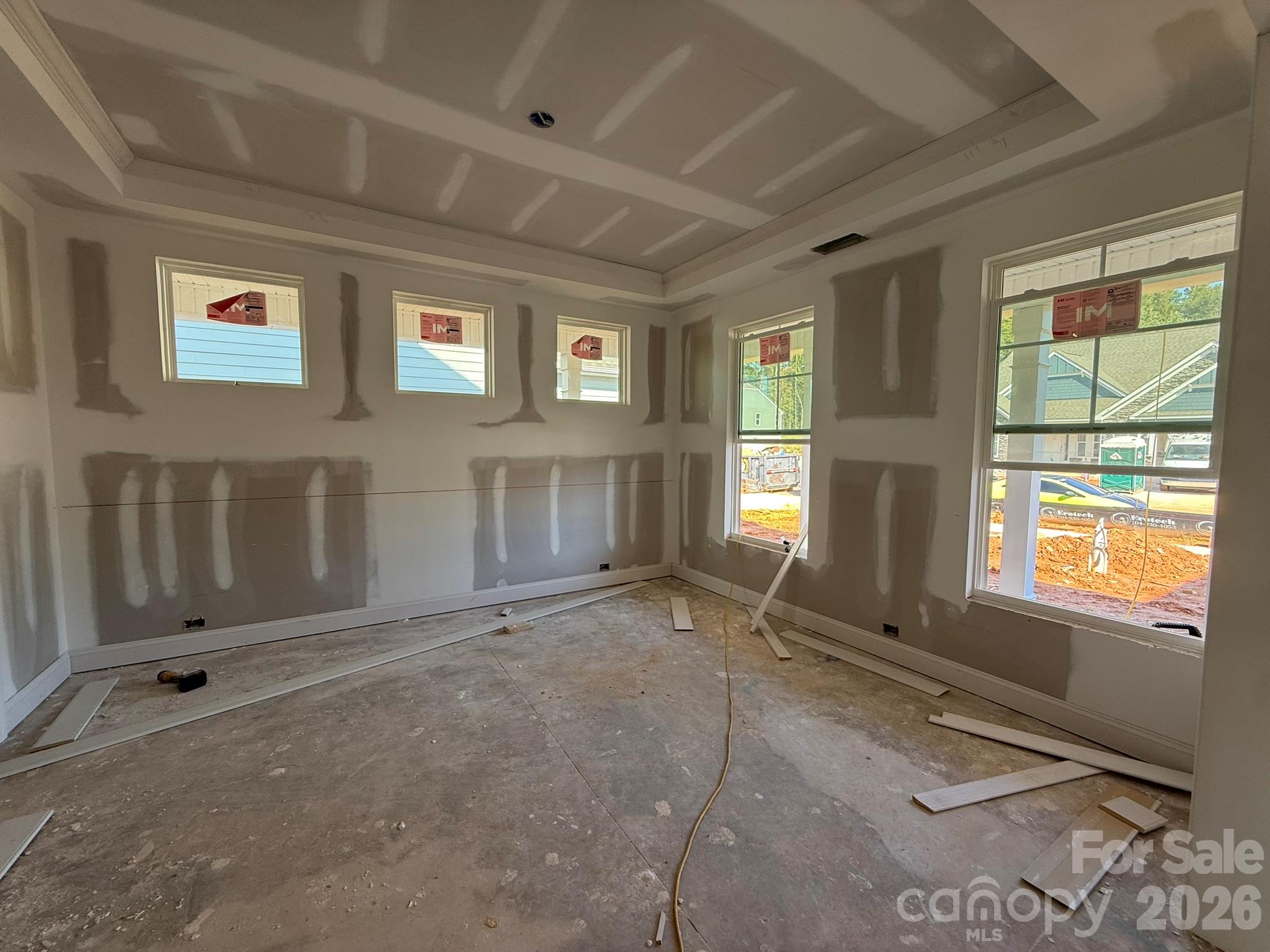 Construction progress of homesite 87 - 2181 Caravan Lane, Stanley