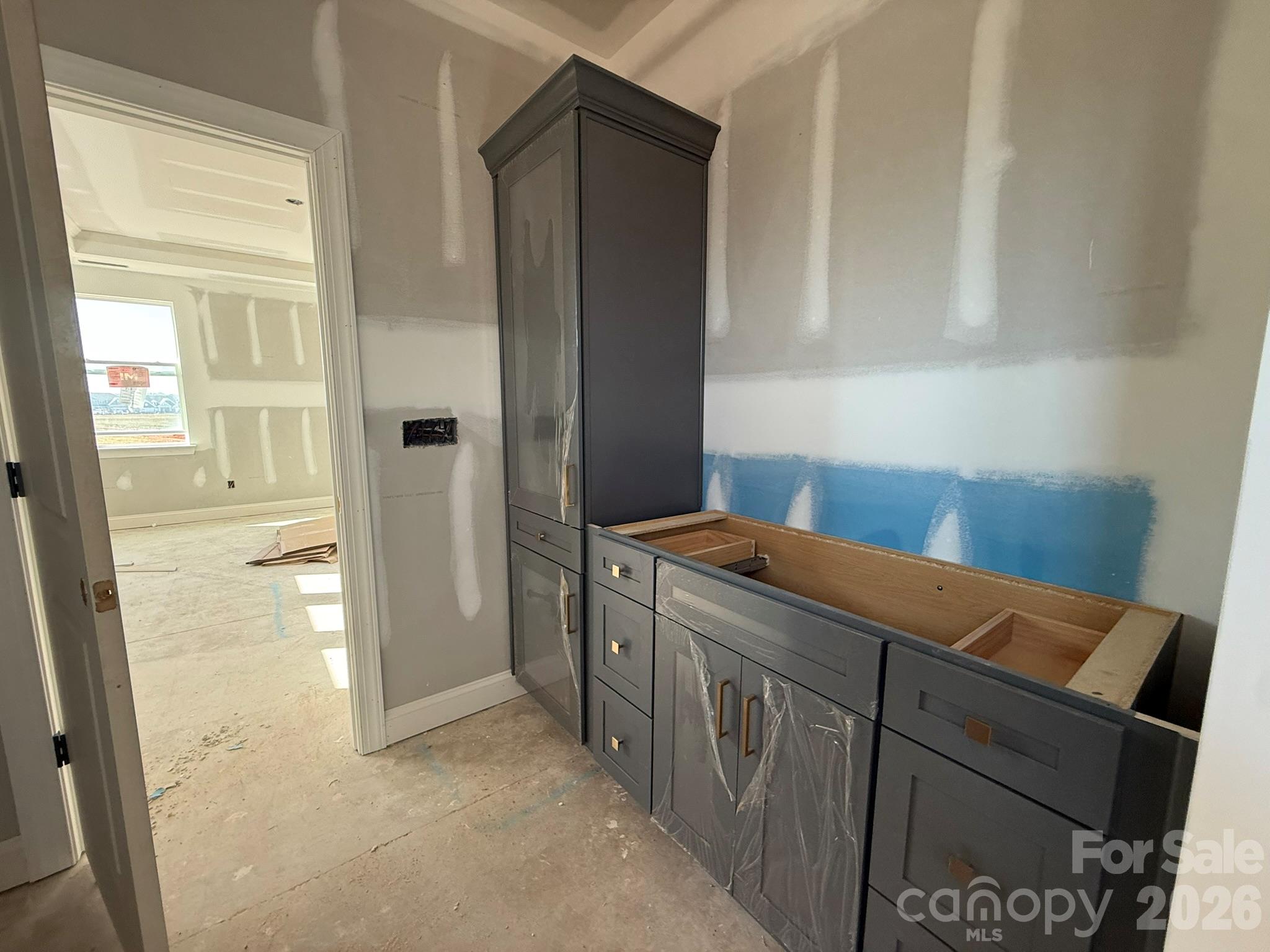 Construction progress of homesite 87 - 2181 Caravan Lane, Stanley