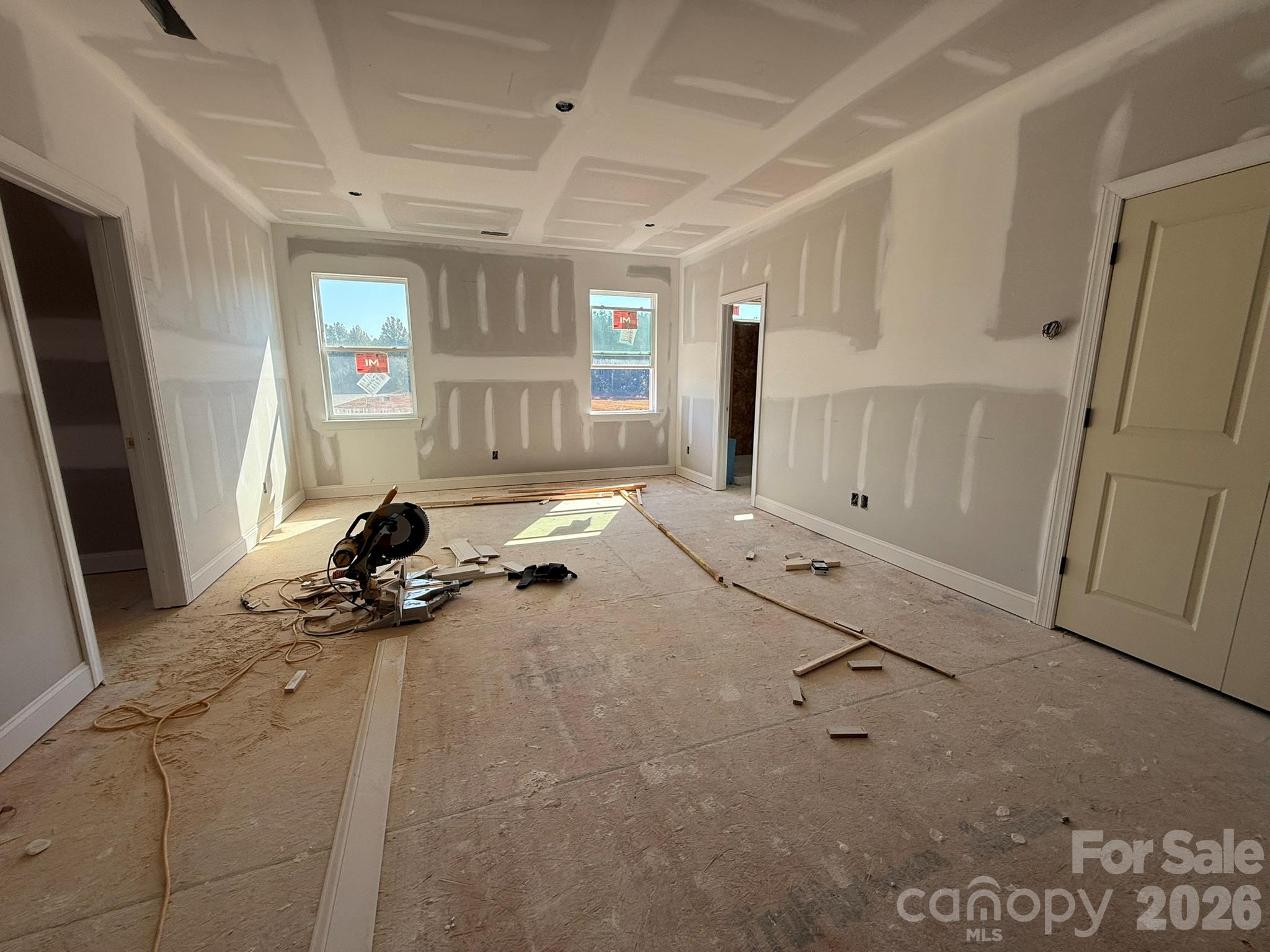 Construction progress of homesite 87 - 2181 Caravan Lane, Stanley