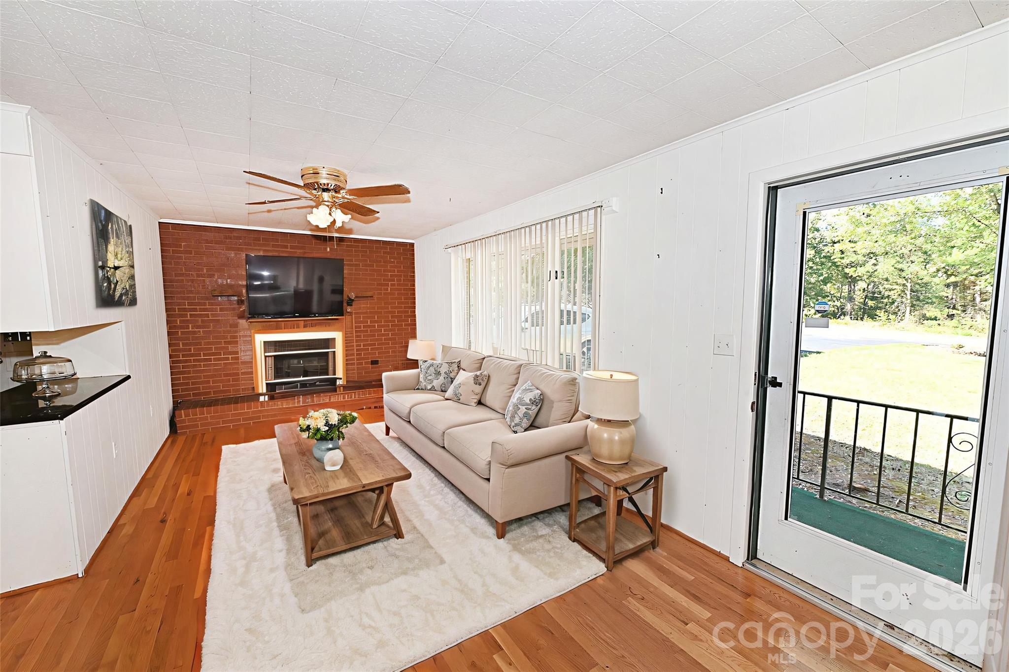 Virtual Staged Living Room - 7320 Old Laurel Road, Hickory