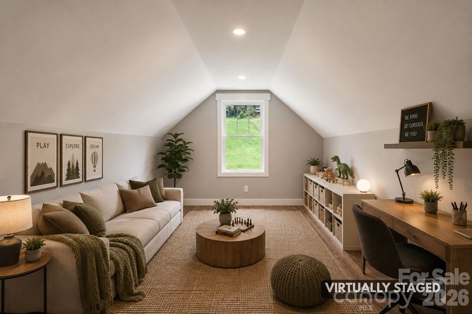 Virtually Staged Attic/Frog. - 1060 California Creek Road, Mars Hill