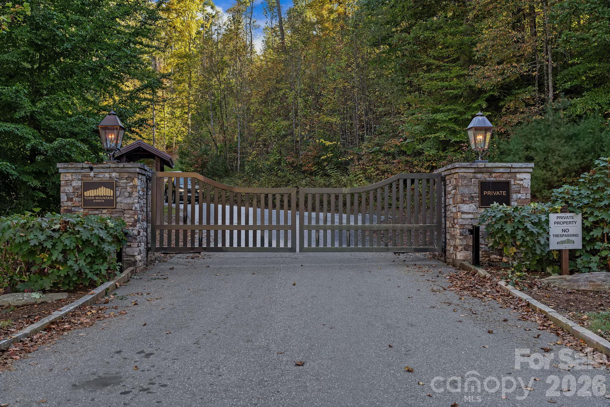 Gated Community Entrance - 21 Poplar Run Circle, Asheville