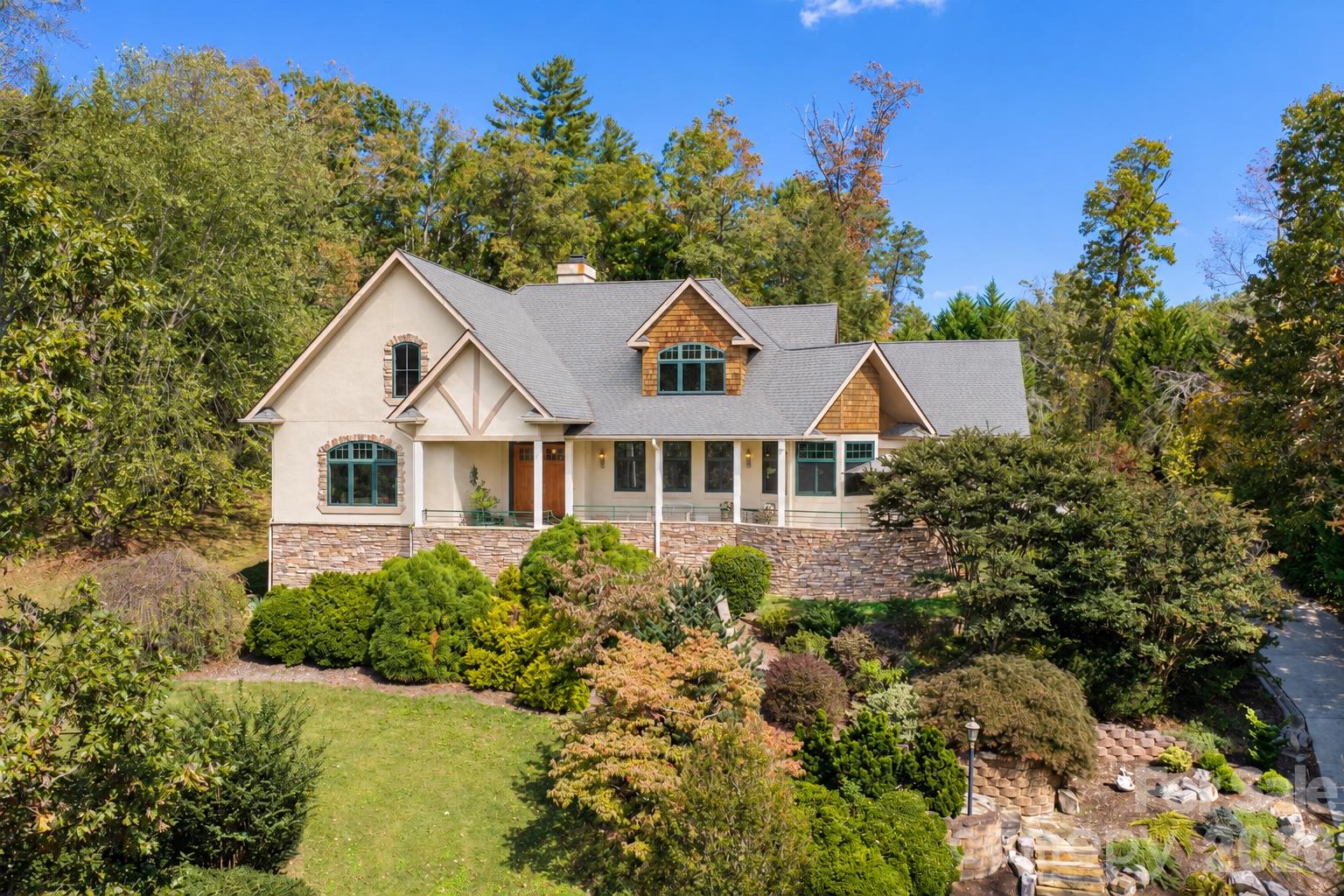 Surrounded by Lush Landscaping - 211 South Plains Drive, Asheville