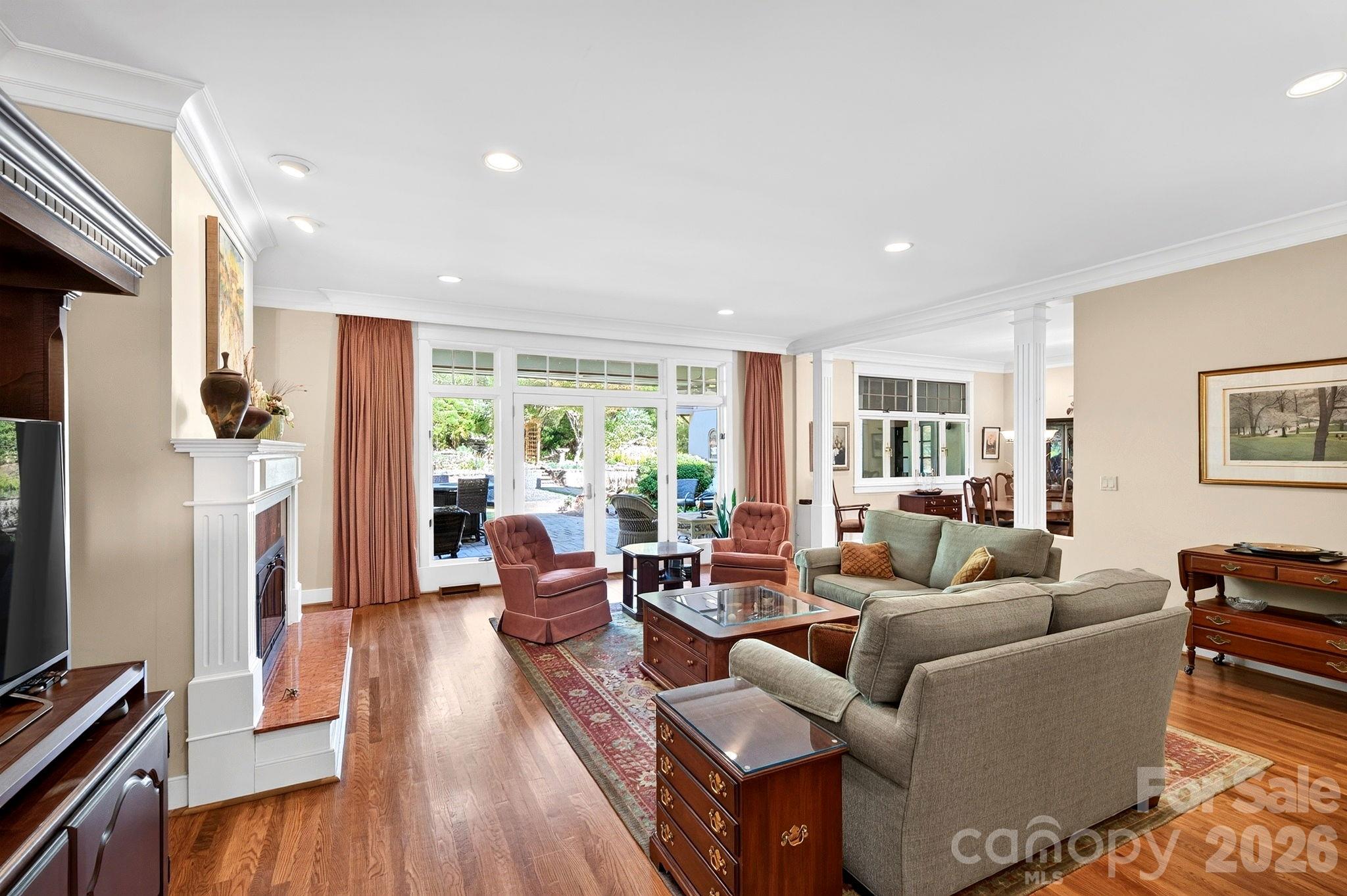 Bright Living Room with 10-Foot Ceilings - 211 South Plains Drive, Asheville
