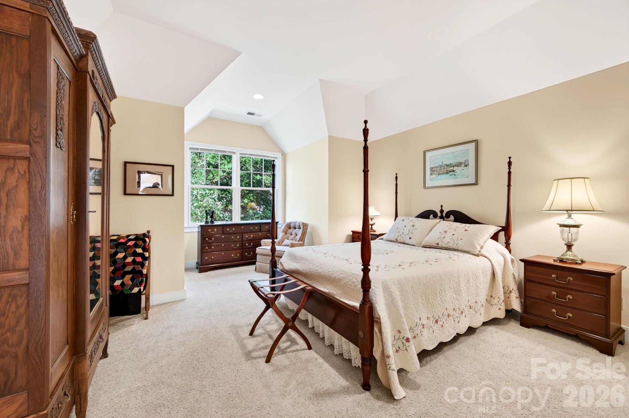 Light-Filled Second-Level Bedroom - 211 South Plains Drive, Asheville
