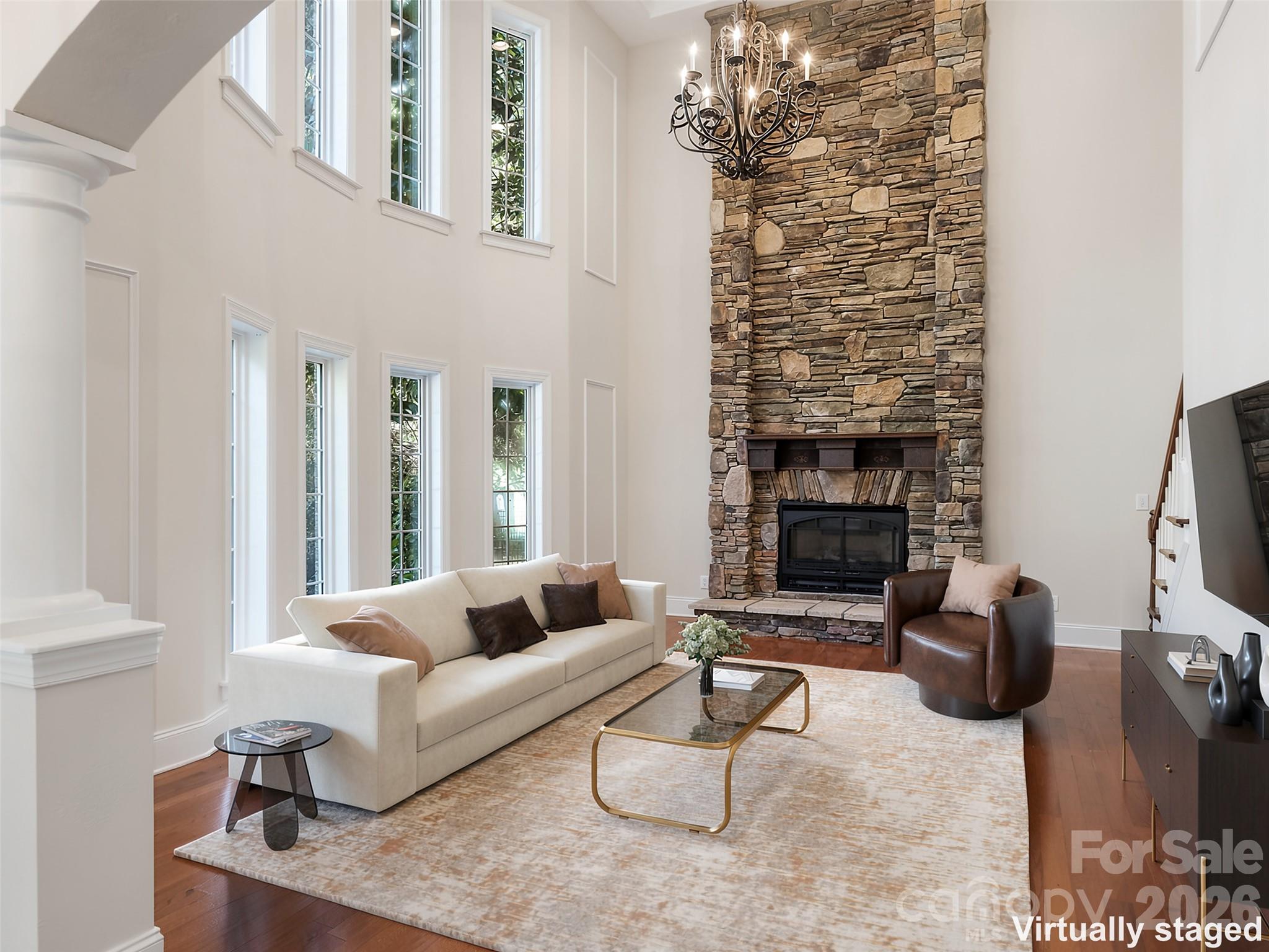 Two-Story Great Room - 9200 Skipaway Drive, Waxhaw