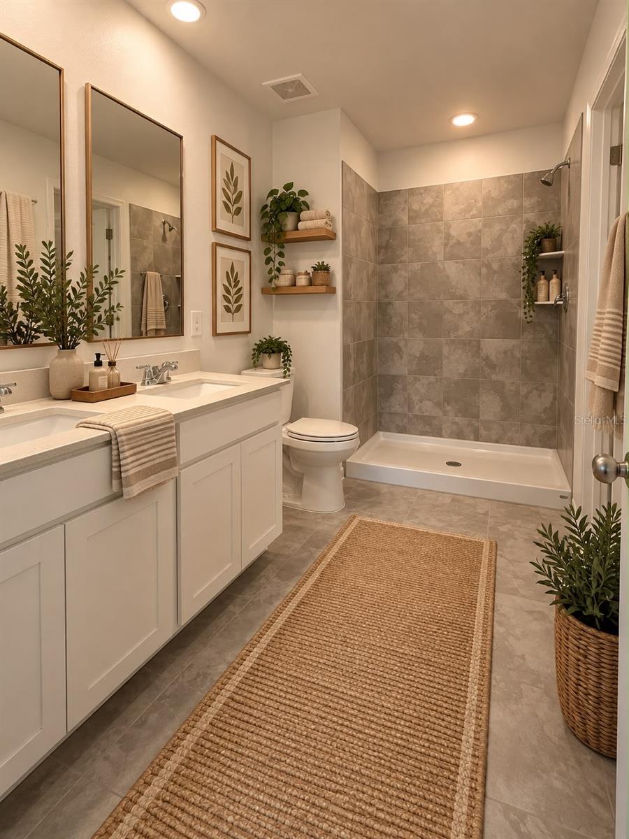 MASTER SUITE BATHROOM (IA) - 413 CEDAR KEY ST, DAVENPORT