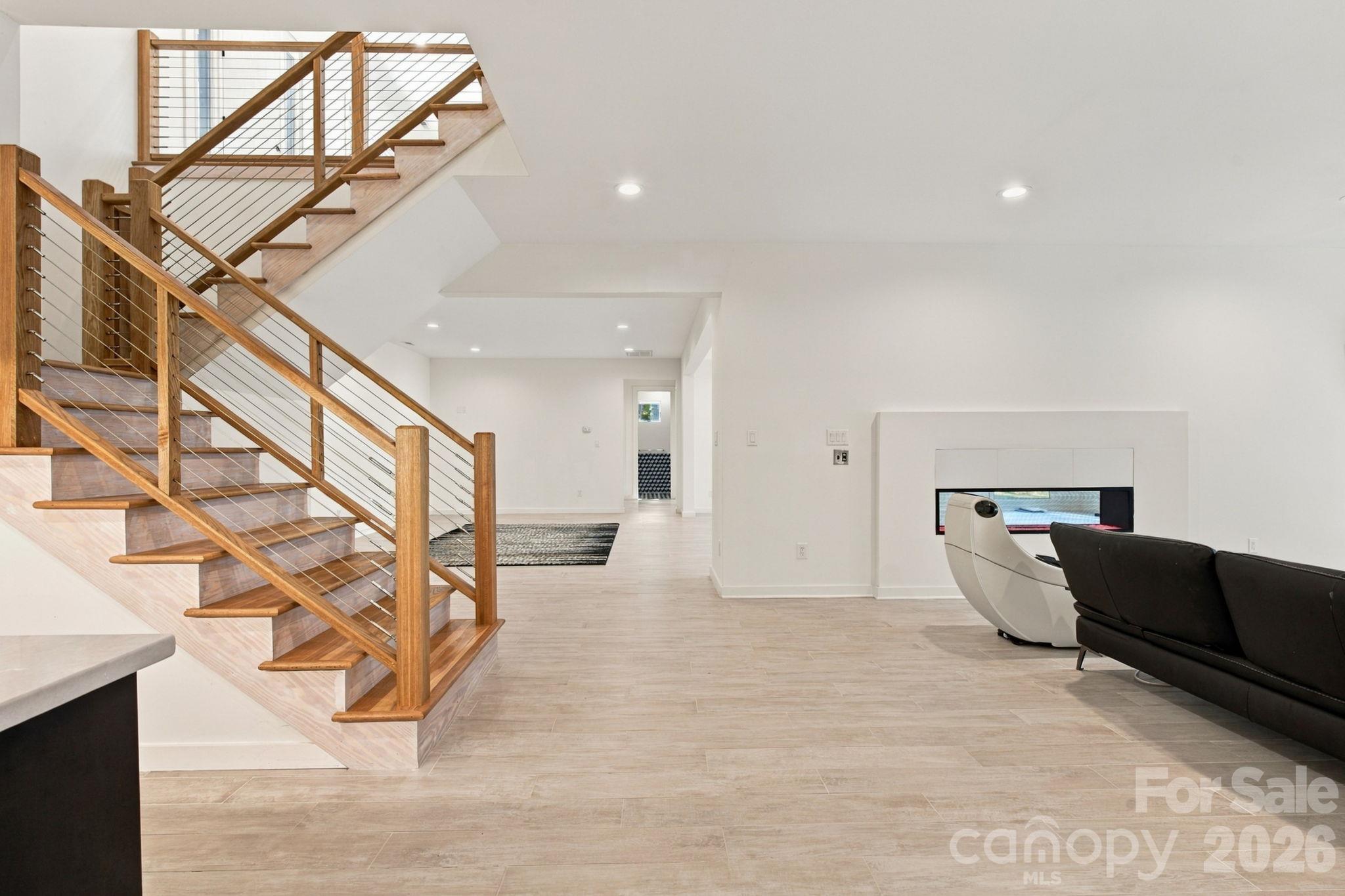 Basement stairs and Common area - 5414 Bridgewater Drive, Granite Falls