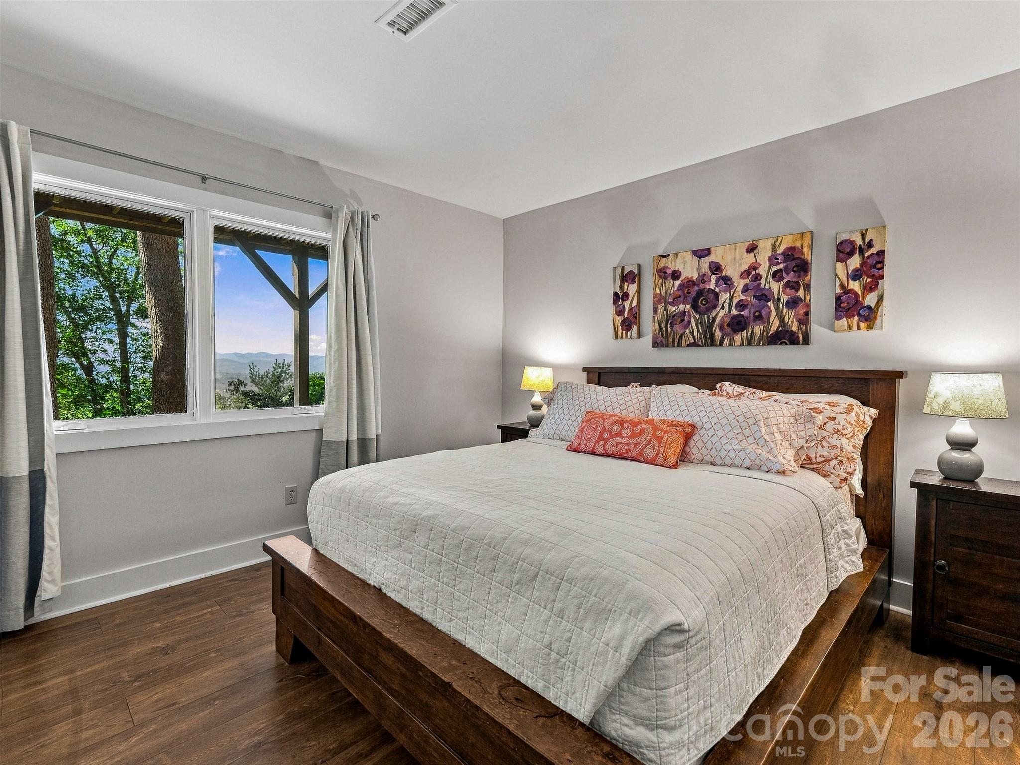 Third bedroom on the lower level - 21 Peach Knob Drive, Asheville