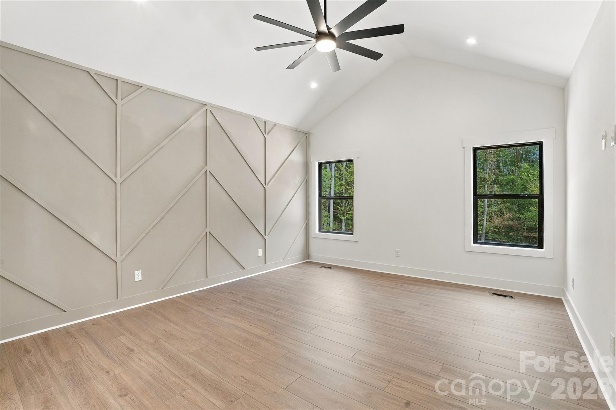 Accent Wall in Primary Suite - 219 Barra Drive, Waxhaw