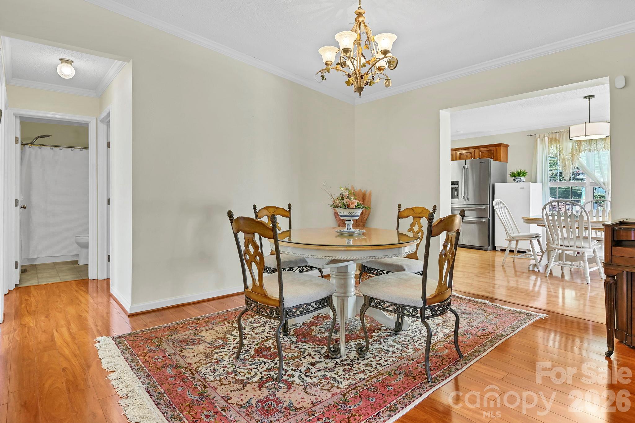 Open Floor plan dining area - 85 Hidden Meadow Drive, Candler