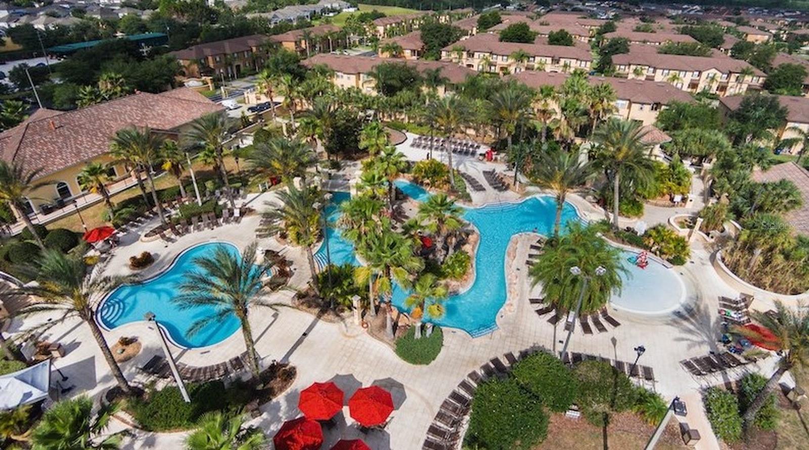 Resort Pool Area - 3428 CALABRIA AVE, DAVENPORT