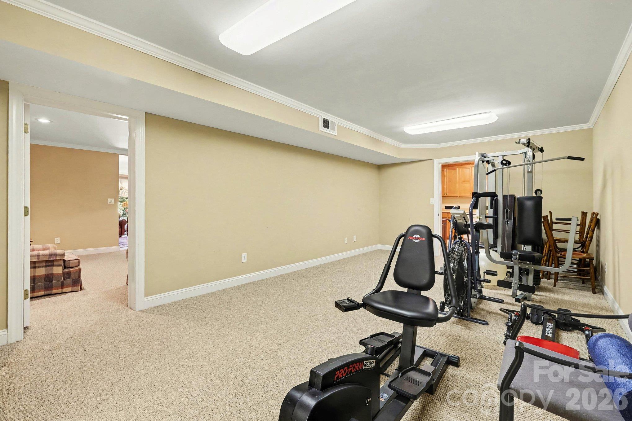 290 sq ft flex room for a gym, hobbies or storage - 746 Grandview Drive NE, Concord