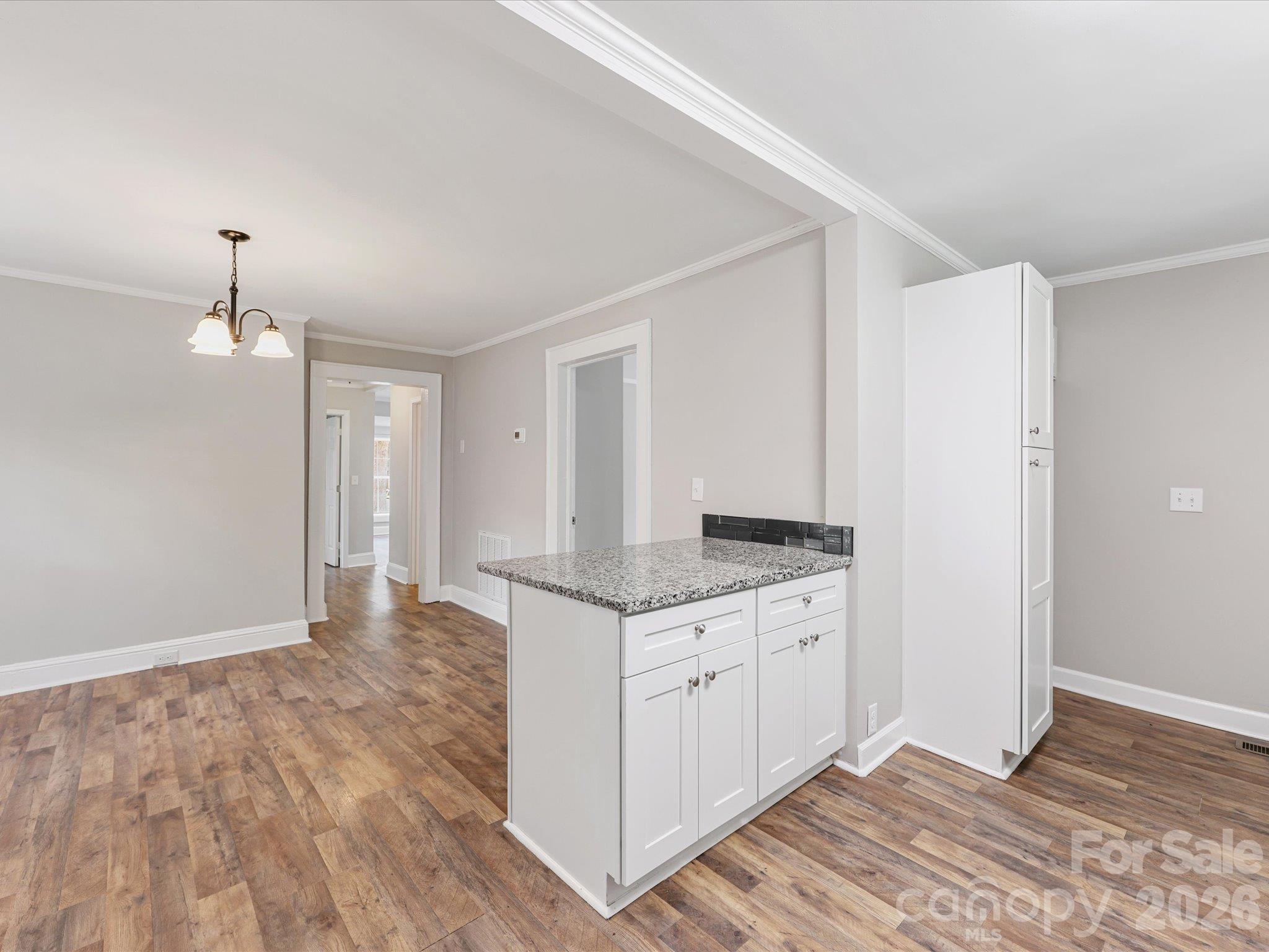 Kitchen is open to dining area - 721 Broad Street, Kannapolis