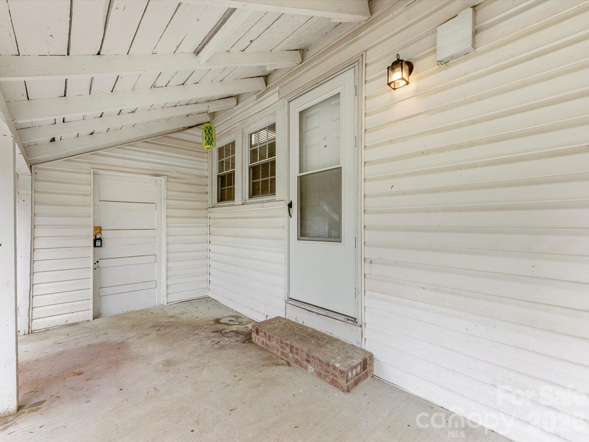 Covered back porch - 721 Broad Street, Kannapolis