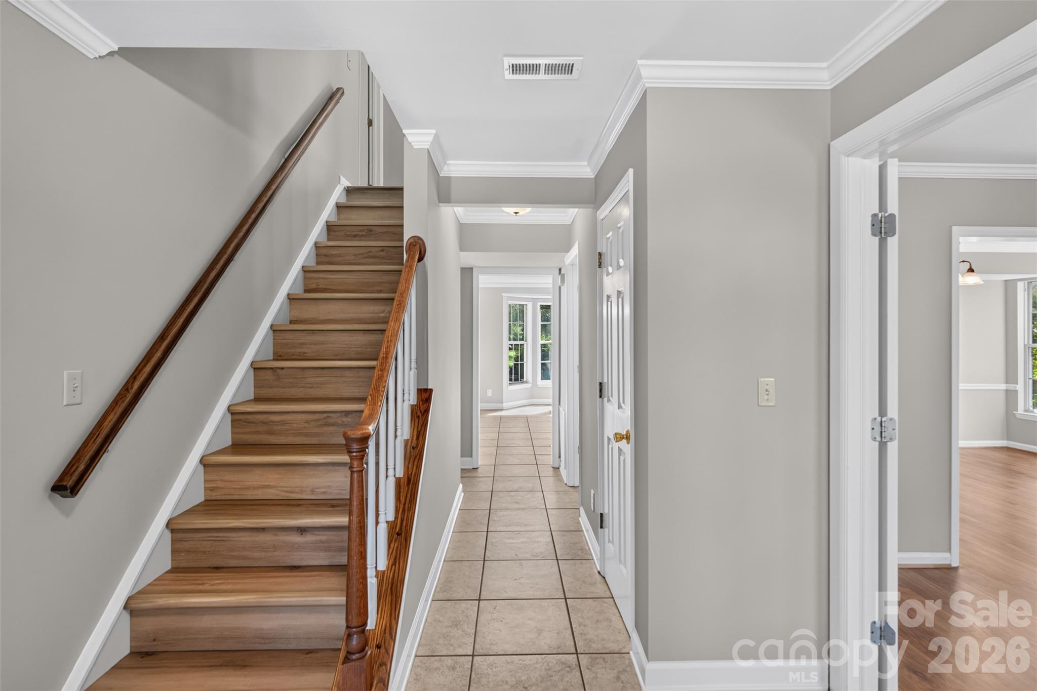 Stairs to 2nd floor - 12427 Woodside Falls Road, Pineville