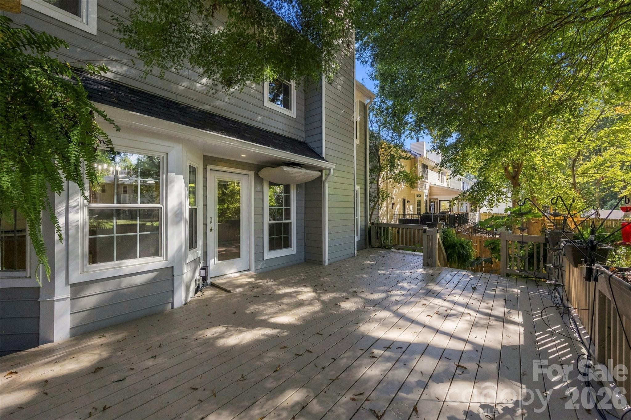 Freshly painted deck - 9014 Pickering Grove Lane, Charlotte