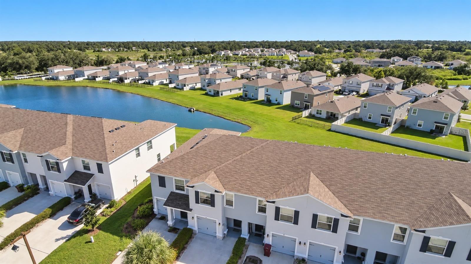 Aerial view of townhome - 3515 WHITE DANDELION CT, PLANT CITY