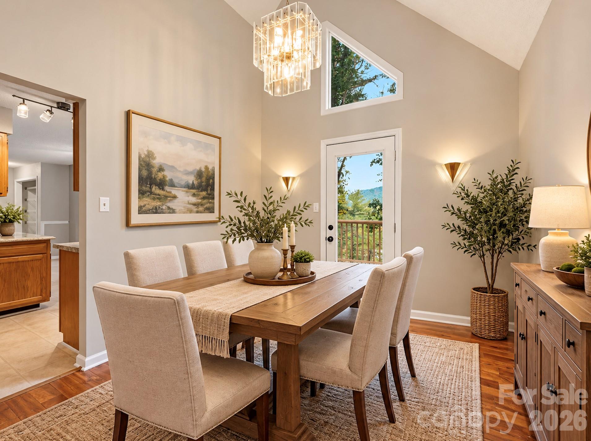 Dining Room Virtually Staged - 8 Rasada Extension, Weaverville
