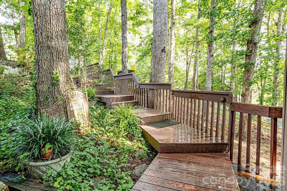 Easy steps to your new home - 208 N West Lake Drive, Lake Lure