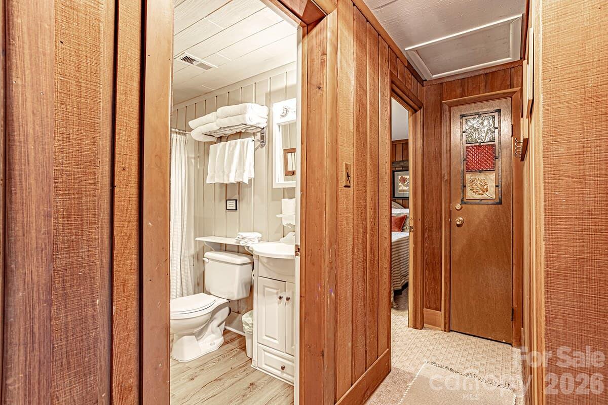 Second full bath on upper level - 208 N West Lake Drive, Lake Lure