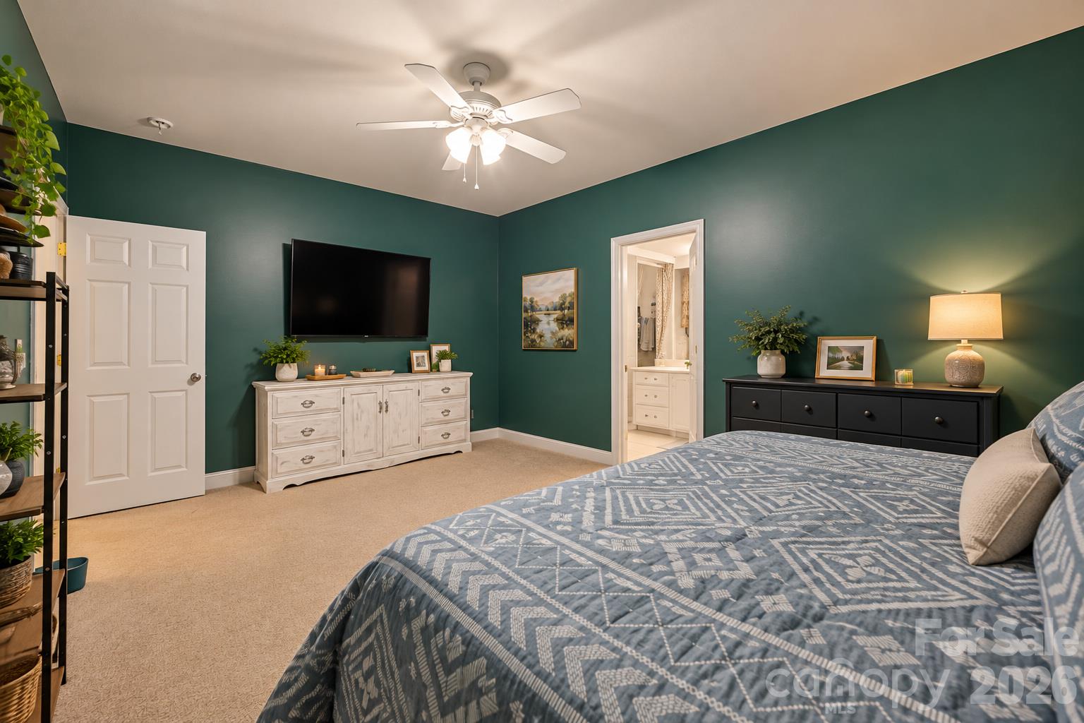 Primary bedroom Virtually staged - 511 S Zion Street, Landis