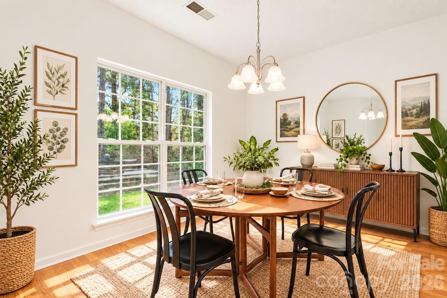 virtually staged dining room - 5645 Winslow Avenue NW, Concord