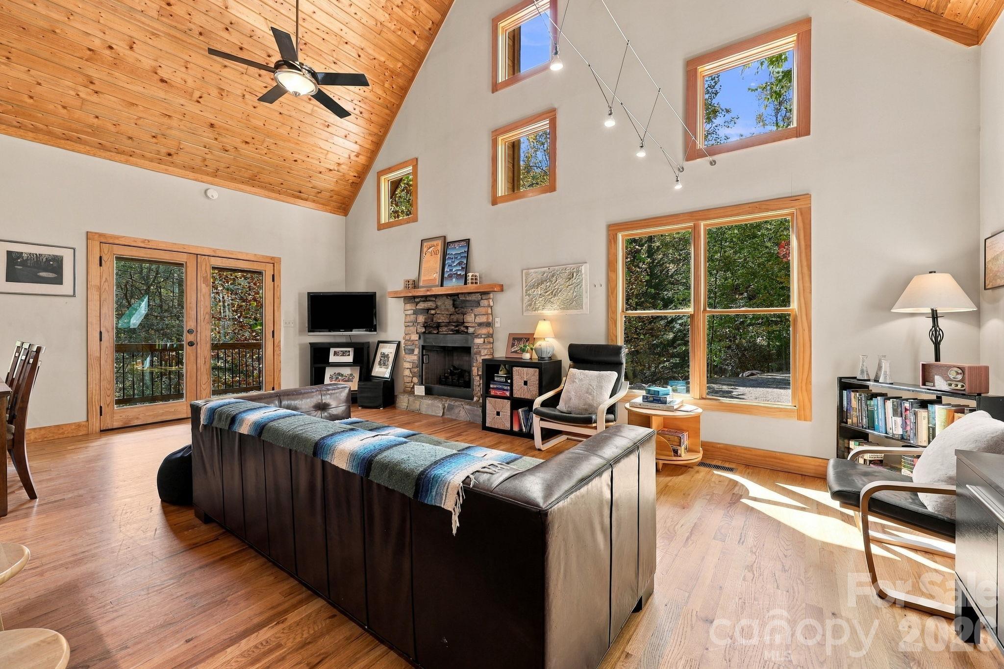 Vaulted Ceiling in the Great Room - 139 Lakey Gap Acres None, Black Mountain