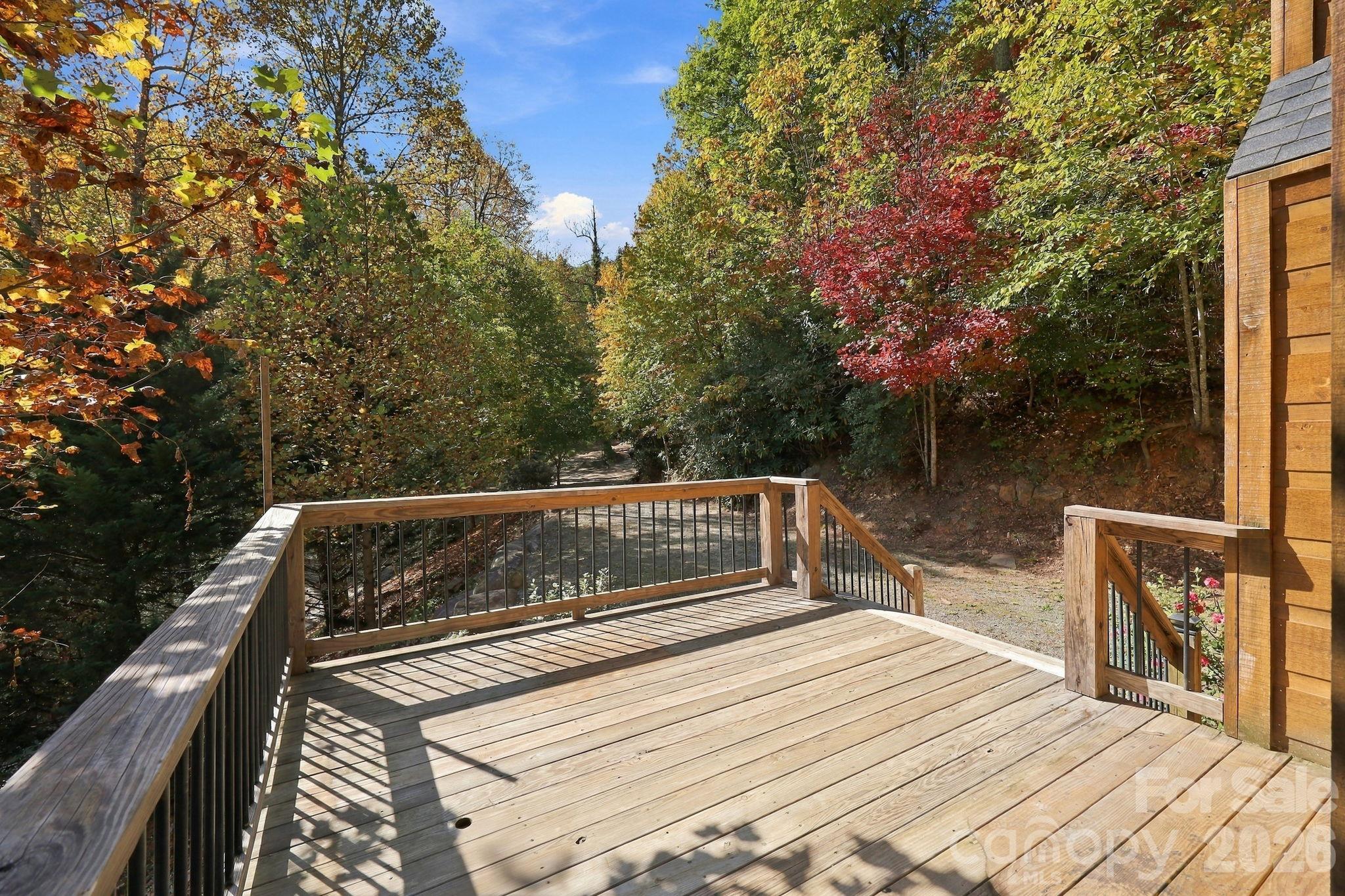 Front Deck at Driveway - 139 Lakey Gap Acres None, Black Mountain